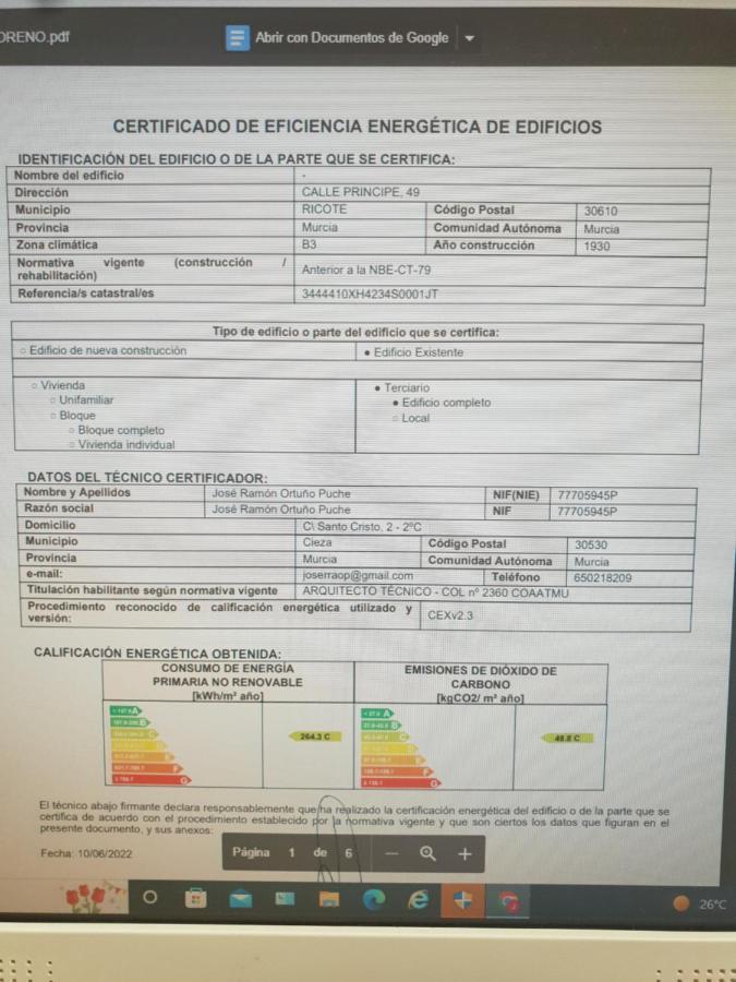 Hostel Aljibe De Monastrell Ricote Zewnętrze zdjęcie